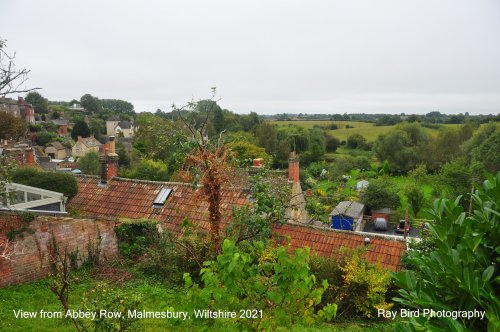 View from Abbey Row, Malmesbury, Wiltshire 2021