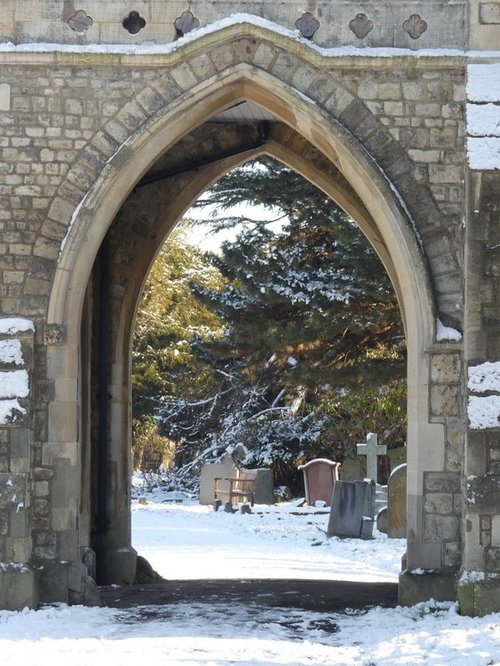 Ladywell Cemetery in The Snow