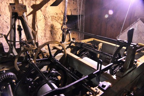 Clock mechanism. All Saints Church, Cawood. 2