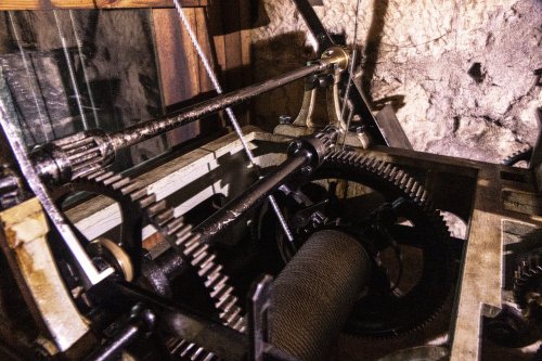 Clock mechanism. All Saints Church, Cawood. 3