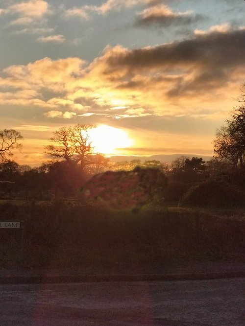 Amazing sunset near Christchurch