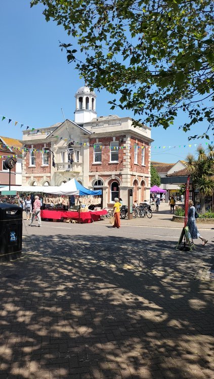 The town hall in Christchurch High Street