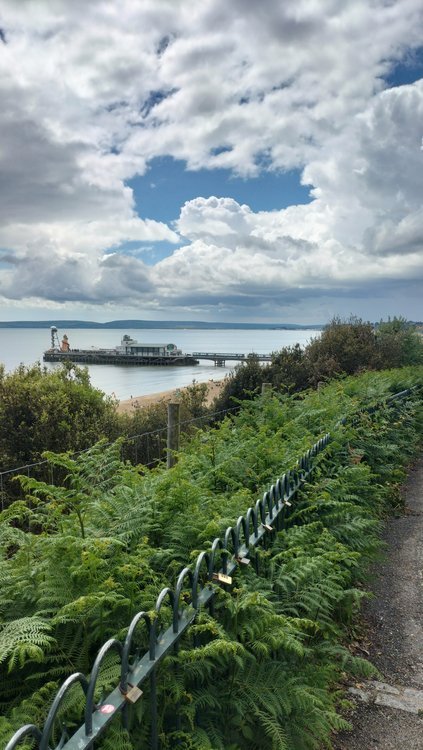 Epic view from Bournemouth's East Cliff looking towards the Isle of Purbeck