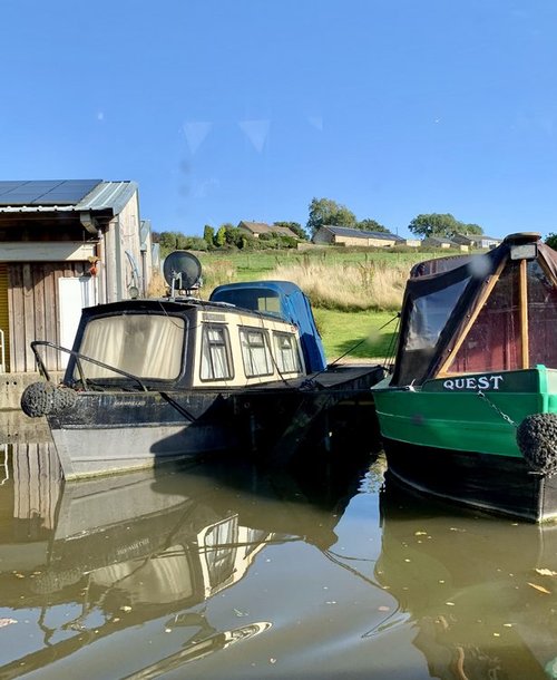 Houseboats on a Canal