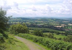 View from the Malverns Wallpaper