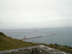 Portland looking toward Weymouth Wallpaper