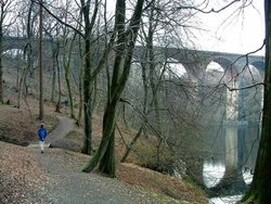 The Entwistle Viaduct and the Whayo Reservoir, Turton, Lancashire Wallpaper