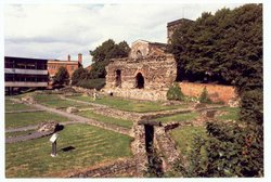 Jewry Wall and Roman ruins Wallpaper