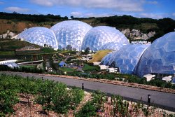 The Biospheres at the Eden Project, Cornwall. Wallpaper