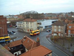 Top Of The Market Gates Multi-Storey Car Park Looking Down On The Town Wallpaper