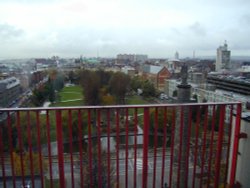 Queens Gardens from the roof of Hull Colleg. Wallpaper