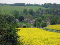 View of Upper Slaughter Wallpaper