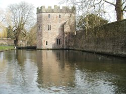 The Moat and Gate House The Bishops Palace Wallpaper