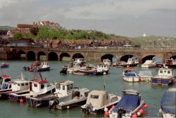 Folkstone harbour, Folkestone, Kent Wallpaper