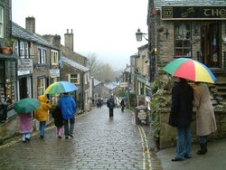 The village of Haworth, West Yorkshire - Home of The Bronte sisters Wallpaper