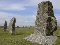 The Hurlers - Stone Row - Bodmin Moor - April 2004 Wallpaper