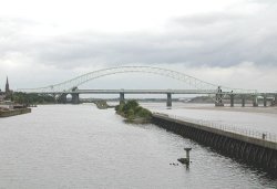 Manchester Ship Canal at Runcorn Wallpaper