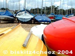 Boats at Mudeford Wallpaper