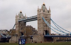 View of Tower Bridge in London. Wallpaper