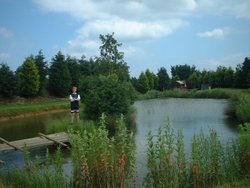 Fishing pond Withernwick near Beverley, East Yorkshire Wallpaper