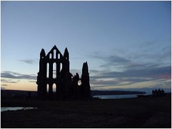 Whitby Abbey at Dusk, Whitby Wallpaper