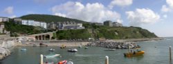 Ventnor Eastern end from New breakwater Wallpaper