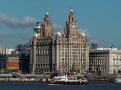 Royal Liver Building and Mersey Ferry Wallpaper