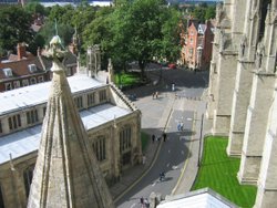 York Minster - Looking down from the 'South Transept' Wallpaper