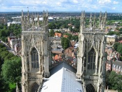 York Minster - Looking West from the Central Tower Wallpaper