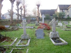 The churchyard at St Mary's Church, Wheatley, Oxfordshire Wallpaper