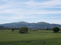 A fantastic view of the Malvern Hills from the garden of the Sawmill Cottage Wallpaper