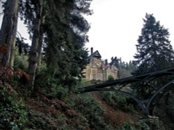 Cragside, Northumberland: House and Bridge Wallpaper