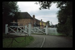 The approach to Blists Hill Victorian Town open-air Museum, Ironbridge, Shropshire Wallpaper