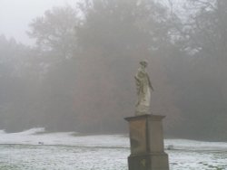 Chatsworth House & Gardens in winter Wallpaper