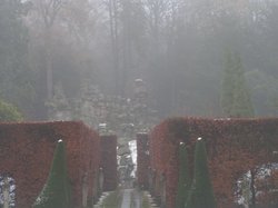 Chatsworth House & Gardens in winter Wallpaper