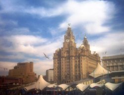 Liver building in Liverpool Wallpaper