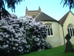 Finchampstead, Berkshire. Exterior of St. James Wallpaper