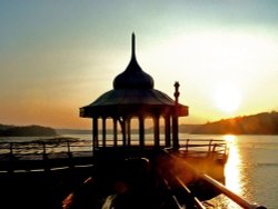 Sunset over Bangor Pier