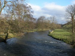 River Wye outside Bakewell Wallpaper