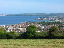 Paignton with Brixham in the background Wallpaper