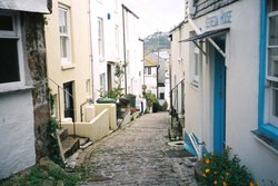 A street in St Ives, Cornwall Wallpaper