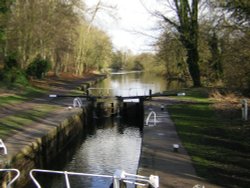 Grand Union Canal at Watford, Herts Wallpaper