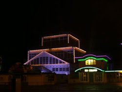 Winter Gardens by night at Great Yarmouth, Norfolk Wallpaper