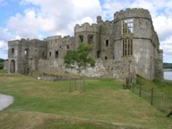 Carew Castle, Pembrokeshire, Wales Wallpaper