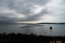 A storm building in Plymouth sound Wallpaper