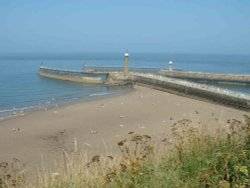 The beach at Whitby, North Yorkshire Wallpaper