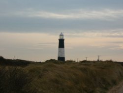 Spurn Lighthouse late on a Winter's afternoon, North Yorkshire