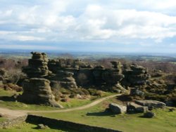 View over Brimham Rocks Wallpaper