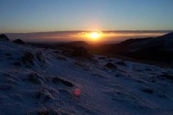 Sunset looking towards Muncaster Fell and Ravenglass Wallpaper