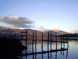 Sunset at Derwent Water, Cumbria Wallpaper